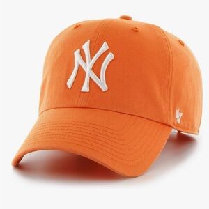 NY Yankees Orange Baseball Cap